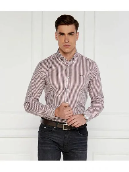 BOSS BLACK Cămașă Roan | stretch negru