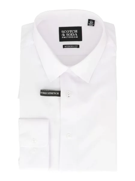 Tempti marškiniai Scotch & Soda balta