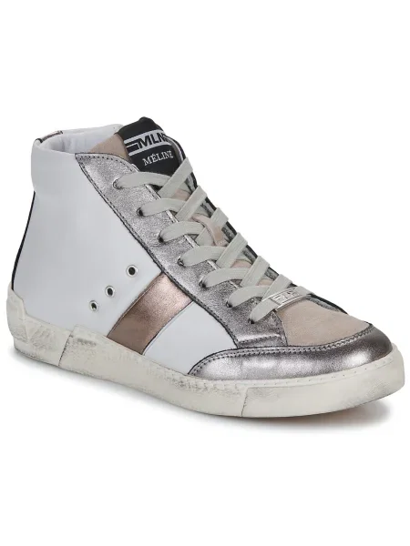 Pantofi Meline alb