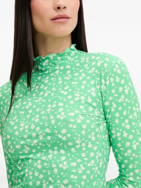 Top Rip Curl cu model floral cu imagine verde