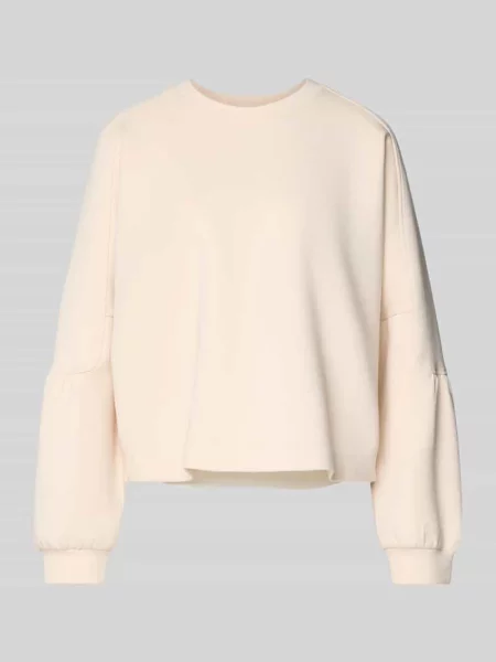 Marc Cain Bluza Nierozpinana Z Falbankami beige beżowa