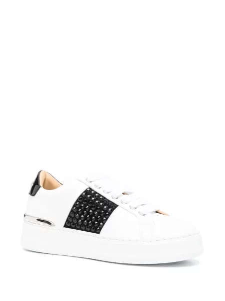 Sneakersy Philipp Plein skórzane białe