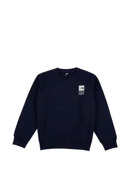 Hanorac crewneck The North Face cu imagine cu decolteu rotund albastru
