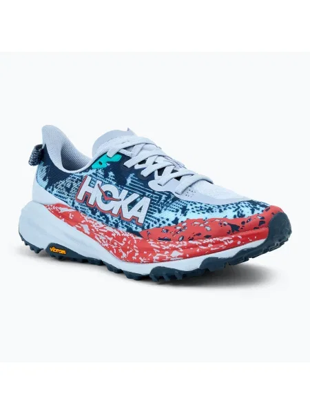 Дамски обувки за бягане HOKA Speedgoat 6 gull/stormy skies синьо
