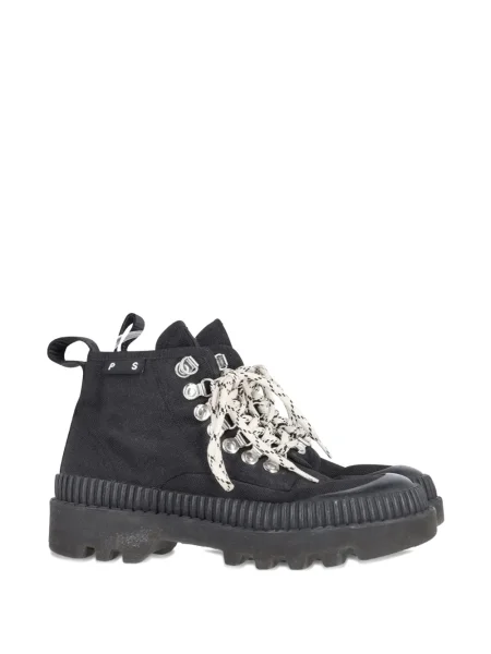 Botine Proenza Schouler cu șireturi din dantelă negru