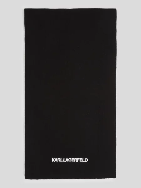 Šal Karl Lagerfeld črna