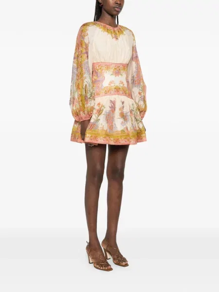 Rochie mini Zimmermann cu model floral cu imagine