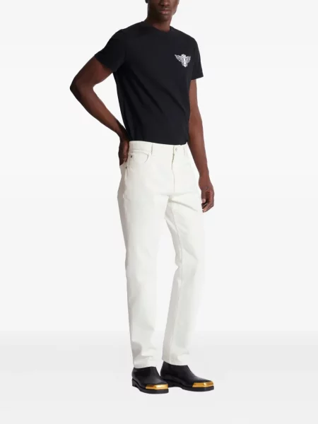 Blugi drepți Balmain alb