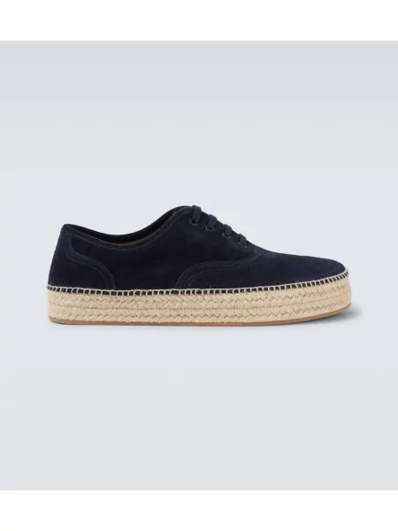 Espadrile Jw Anderson iz semiša modra