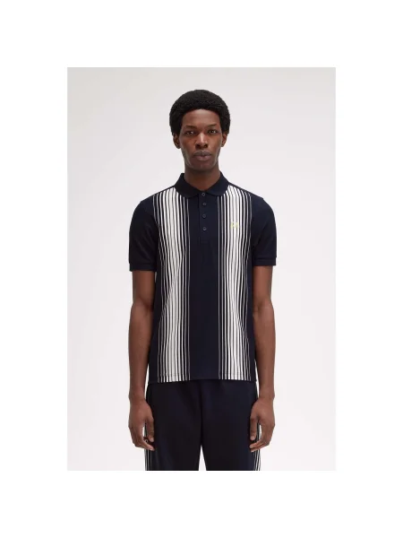 Pruhovaná košeľa Fred Perry modrá