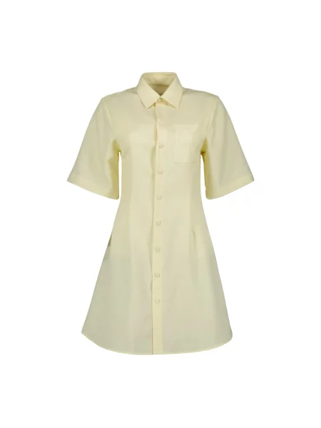 Sukienka koszulowa Ami Paris żółta