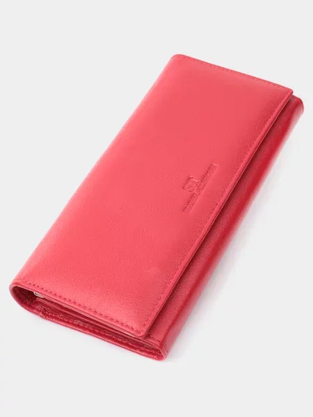 Кожаный кошелек St Leather Accessories красный