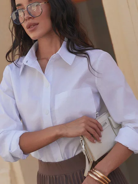 Сорочка Seventeen бавовна/віскоза білий