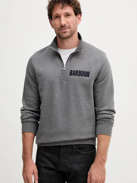 Суитчър Barbour с апликация сиво