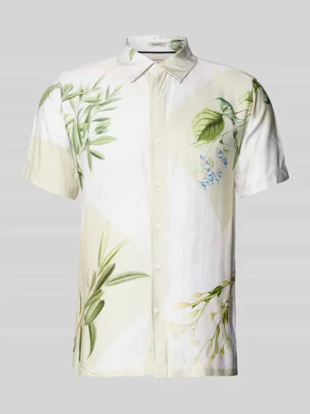 Koszula casual z o kroju regular fit Guess beżowa