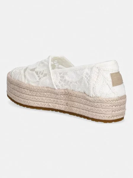 Toms női platformos espadrilles VALENCIA fehér