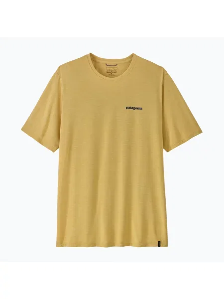 Tricou pentru bărbați Patagonia Capilene Cool Daily Boardshort Logo limestone yellow light limestone yellow x-dye galben