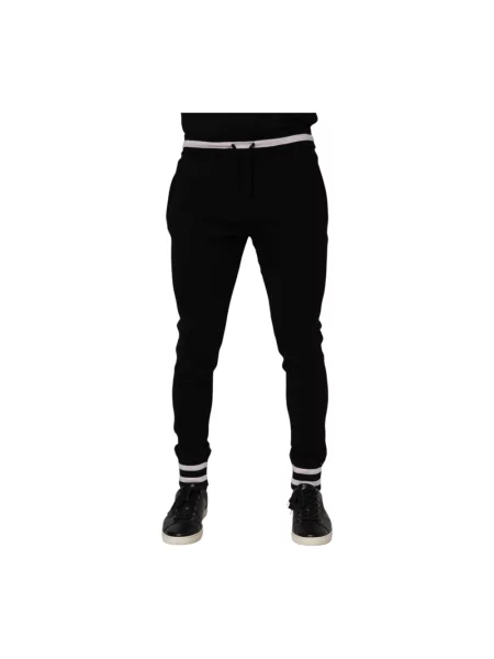 Joggery Dolce And Gabbana z logo czarne