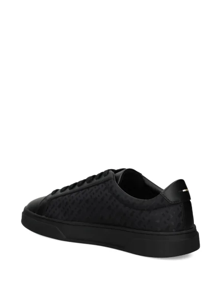 Sneakerși Boss din piele negru