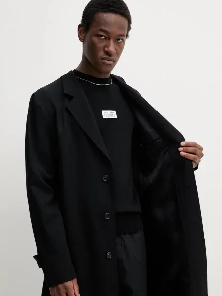 Тренч Mm6 Maison Margiela черный