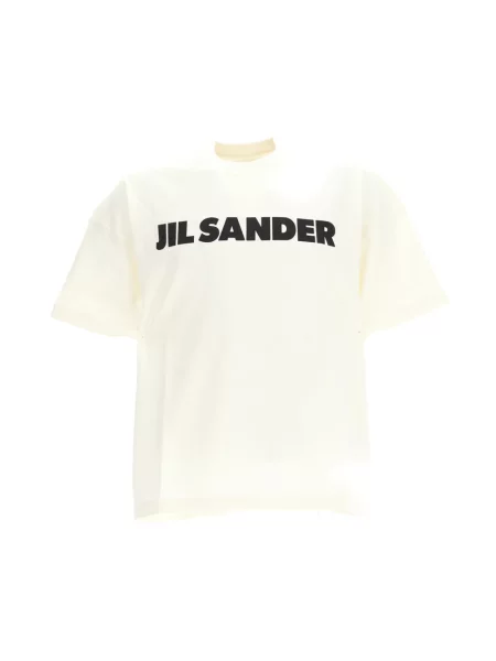 Koszulka Jil Sander z logo biała