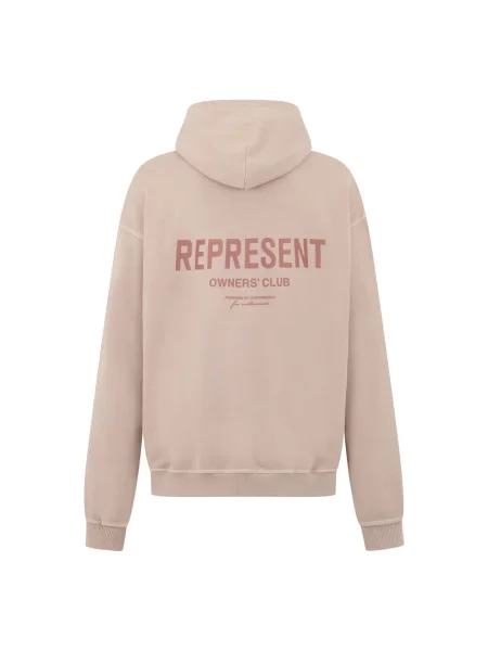 Bluza z kapturem Represent beżowa