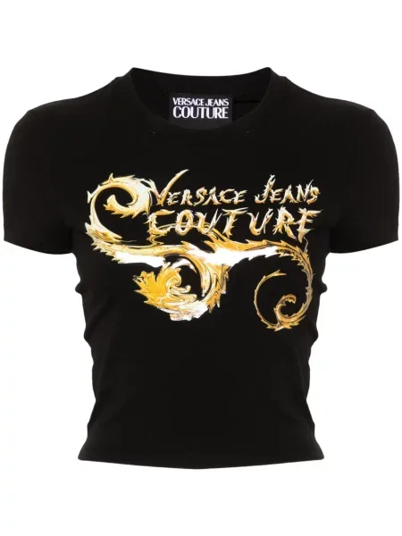 Cropp tricou Versace Jeans Couture negru