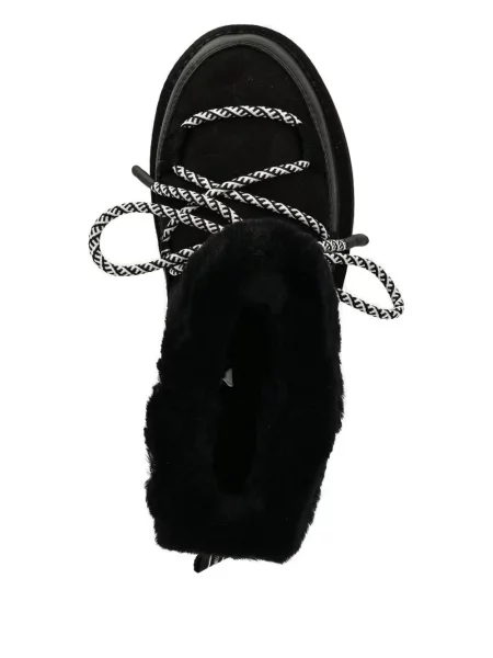 Botine Emu Australia cu șireturi din dantelă negru