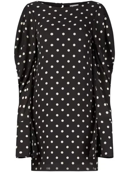Rochie Nina Ricci cu buline cu imagine de costum negru