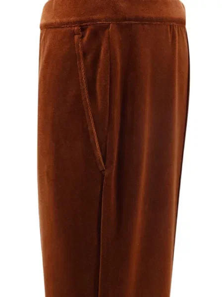 Pantaloni Tom Ford de catifea alergare maro