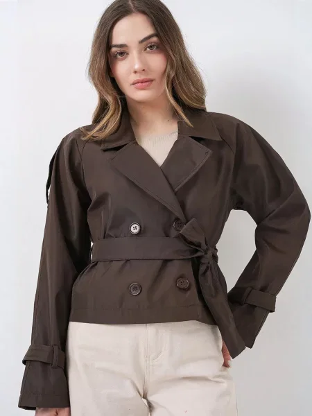 Bigdart Prehoden plašč Trenchcoats temno rjava