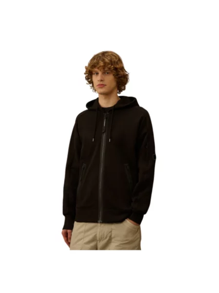 Bluza z kapturem C.p. Company z kapturem czarna