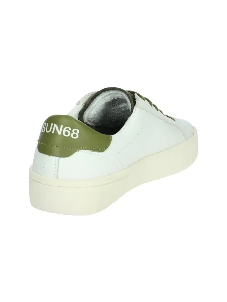Pantofi Sun68 din piele alb
