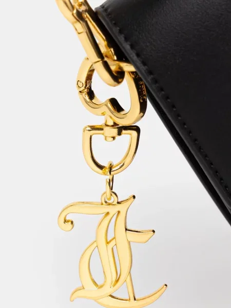 Juicy Couture чанта crossbody дамска от имитация на кожа Lily черно