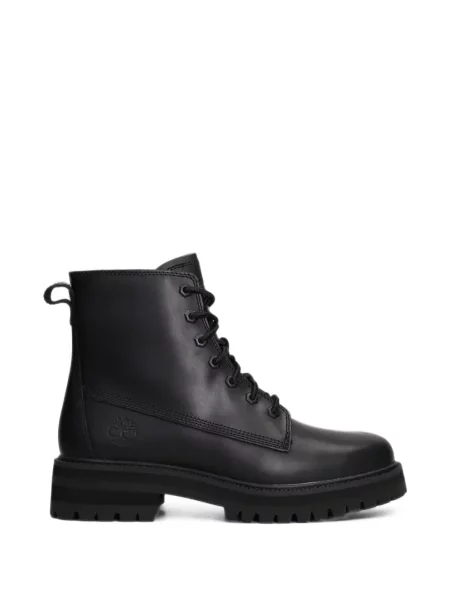 Bocanci de munte Timberland cu șireturi din piele de drumeție negru