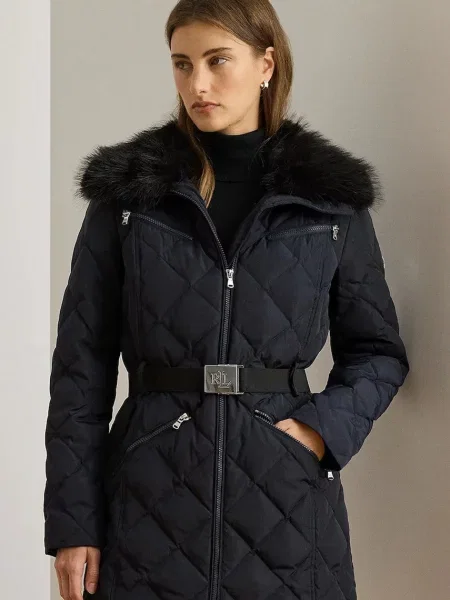 Пухено яке Lauren Ralph Lauren тъмносиньо