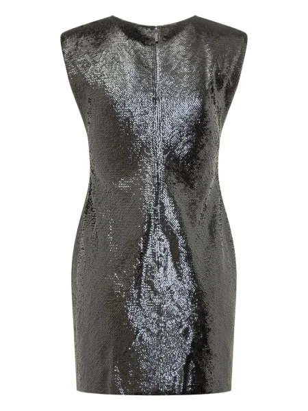 Top Michael Michael Kors cu paiete de costum cu decolteu rotund argintiu