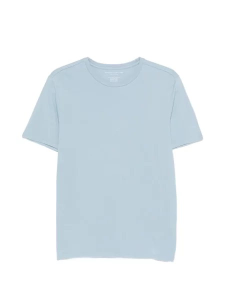 Tricou Majestic Filatures cu decolteu rotund albastru
