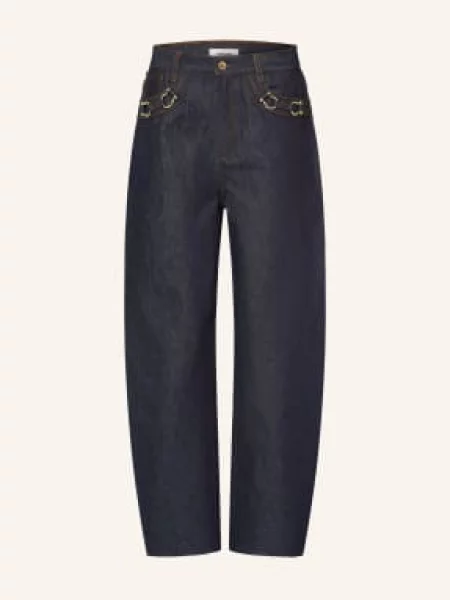 Sandro Jeansy Typu Barrel blau niebieskie