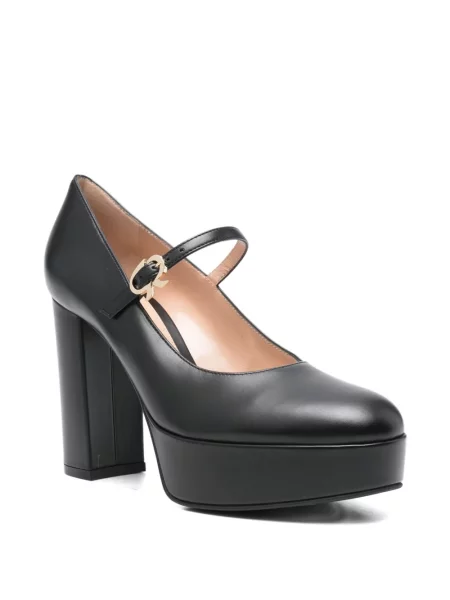 Pantofi cu toc Gianvito Rossi cu platformă negru