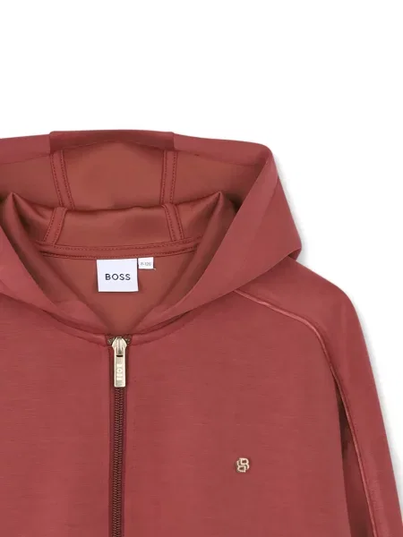 Bluza z kapturem dziecięca Bosswear czerwona