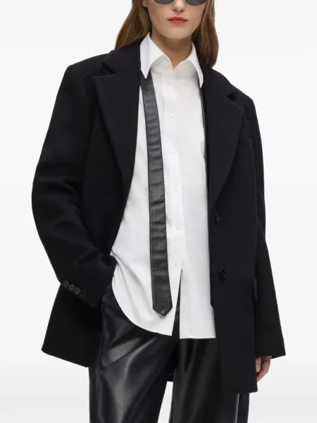 Palton Karl Lagerfeld din fetru negru