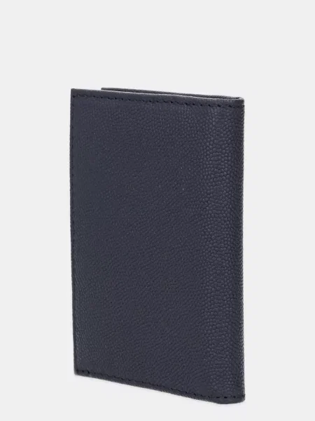 Tommy Hilfiger Usnjen etui za kartice modra