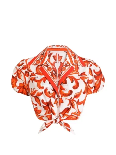 Scurt top Dolce & Gabbana alb