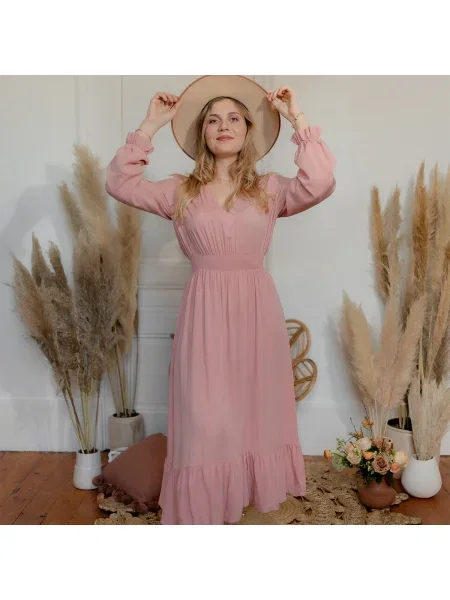 Rochie maxi Céleste lungă
