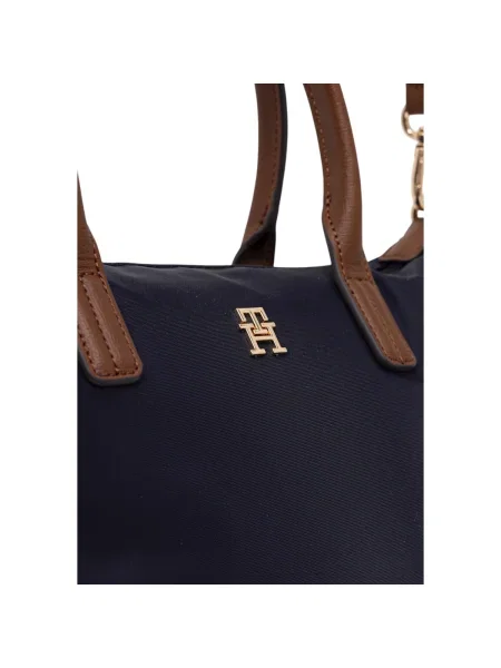 Tommy Hilfiger Geantă pe umăr POPETTE cu adaos de piele albastru