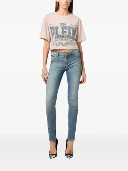 Decupat tricou Philipp Plein alb