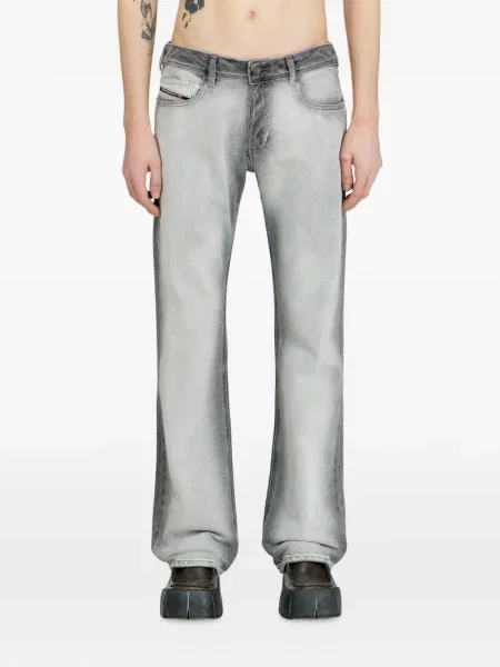 Lepršave traperice Diesel siva