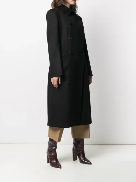 Palton Alberta Ferretti de lână negru