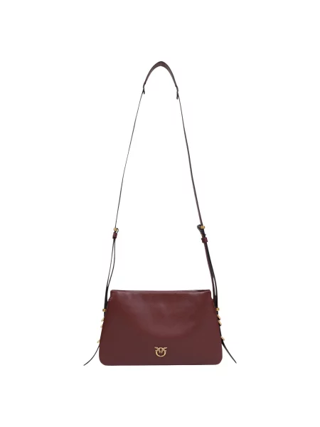 Usnjena usnjena torbica Pinko rdeča